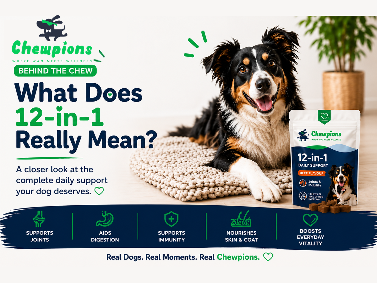 Behind the Chew: What Does 12-in-1 Dog Support Actually Mean?