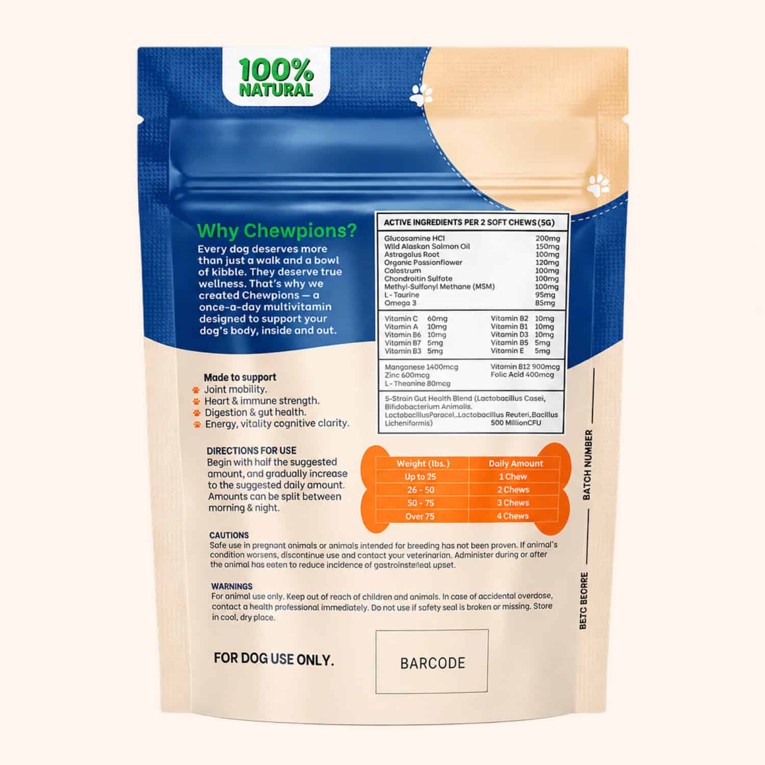 Daily Multivitamin Chews for Dogs